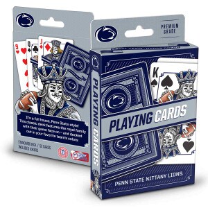 playing cards featuring Penn State Athletic Logos